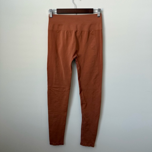 Alphalete Amplify Seamless Leggings Madarin Size Large Butt Scrunch - Picture 2 of 9